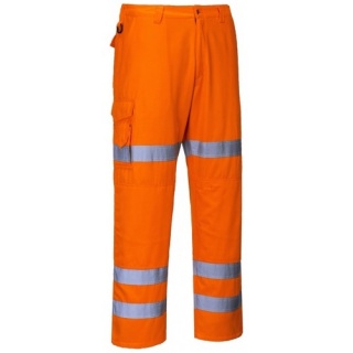 Portwest RT47 Rail Action Orange Hi Vis Trousers